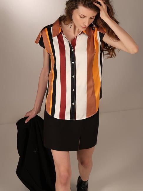 vero moda multicolor striped top