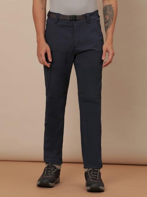 wrangler blue regular fit trousers