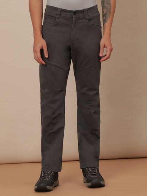 wrangler grey regular fit trousers