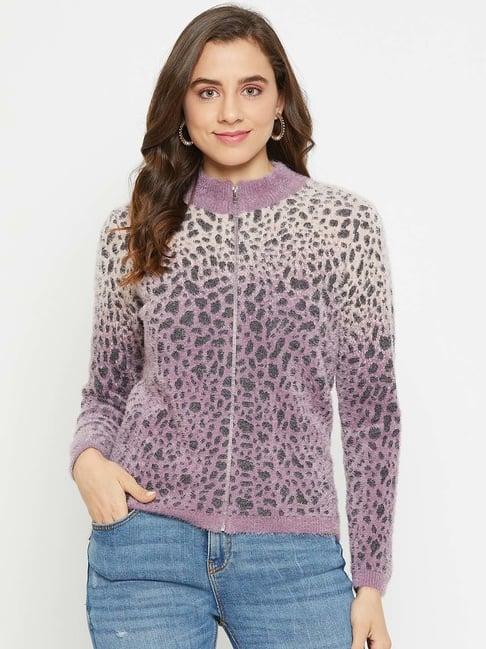 madame lilac printed sweater