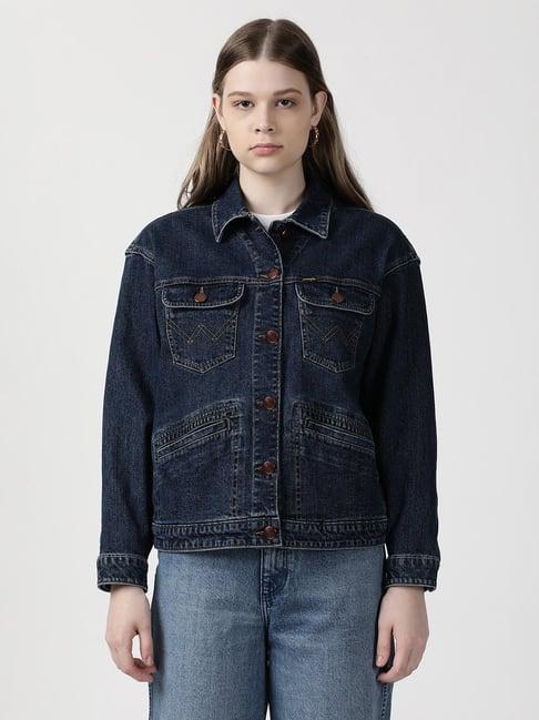 wrangler navy denim jacket