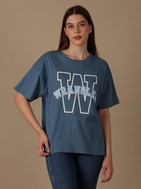 wrangler blue graphic t-shirt