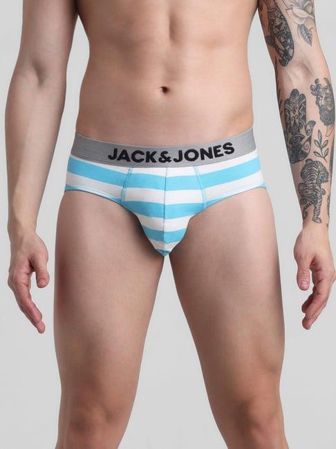 jack & jones blue striped briefs