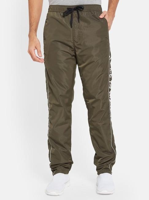 octave olive cotton regular fit trackpants