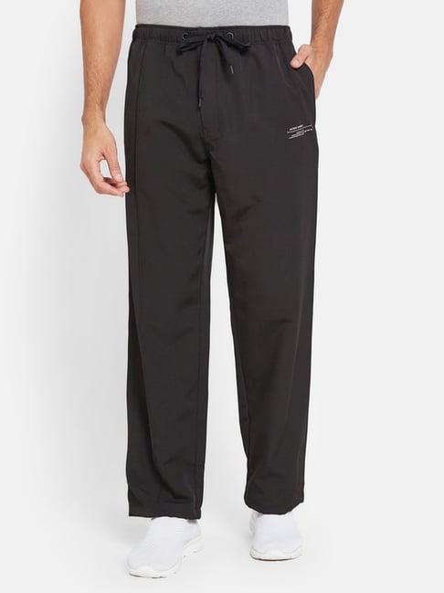 octave z black cotton regular fit trackpants