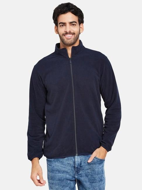 octave navy blue regular fit sweatshirt