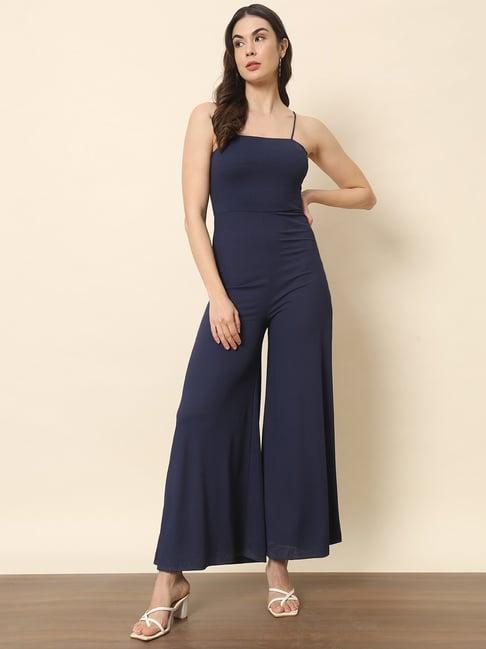 trend arrest navy jumpsuit