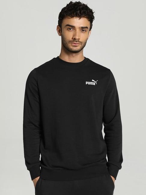 puma black regular fit sweatshirt