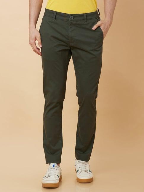 being human green regular fit chinos