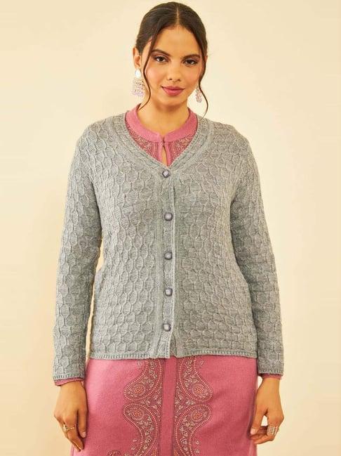 soch grey crochet pattern cardigan