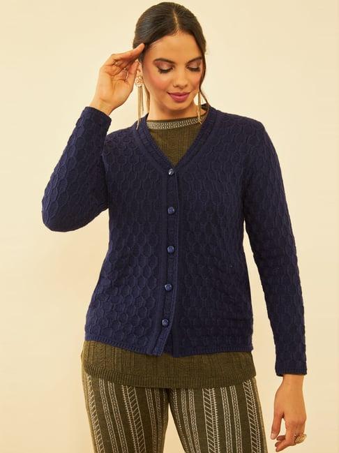 soch navy crochet pattern cardigan