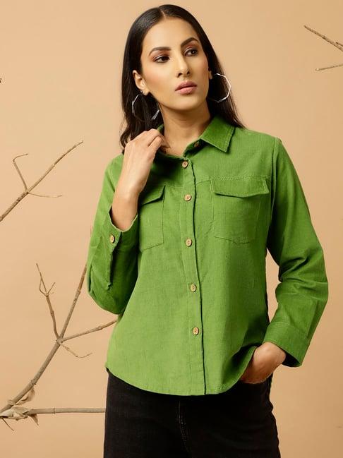 jaipur kurti green shirt