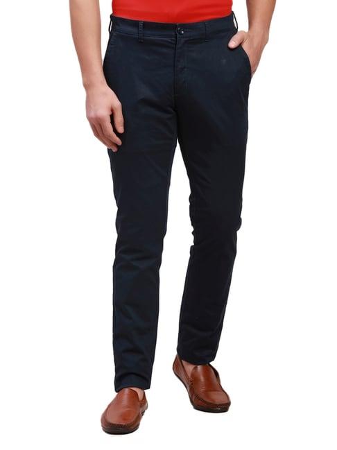 colorplus dark blue super slim fit trousers