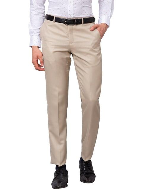 park avenue fawn smart fit texture trousers