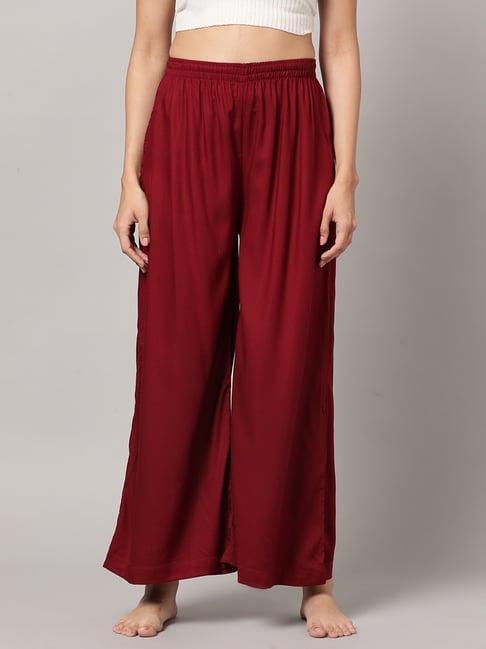 kryptic maroon lounge pants