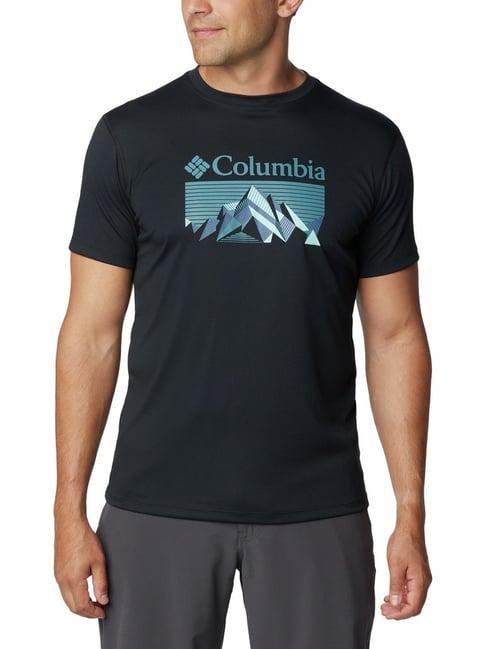 columbia black regular fit t-shirt