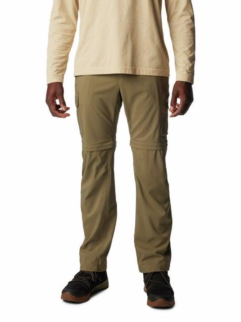 columbia stone green regular fit convertible trousers