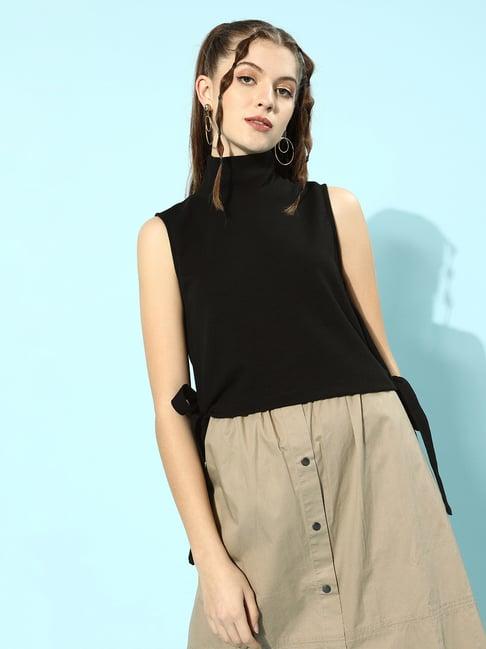 kassually black relaxed fit shrug