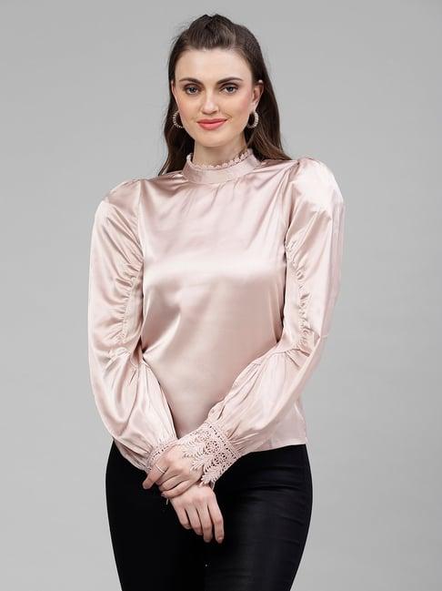 kassually beige relaxed fit top