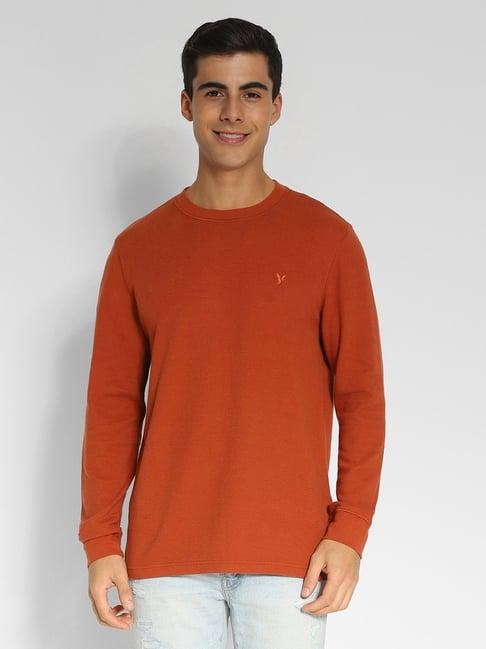 american eagle orange regular fit t-shirt