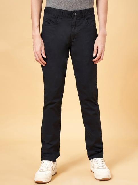 byford by pantaloons black slim fit trousers