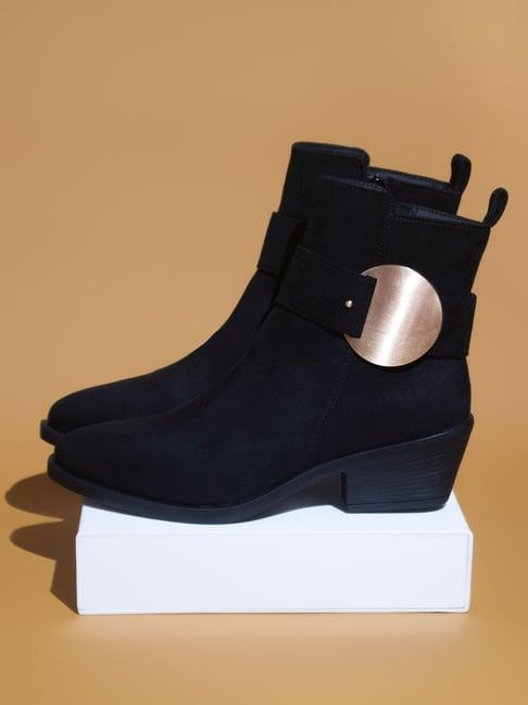 inc.5 women's black casual booties