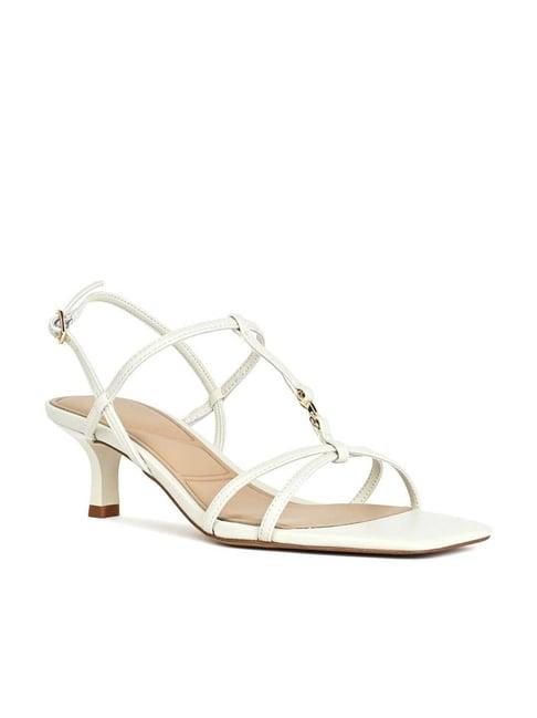 aldo women's white back strap sandals