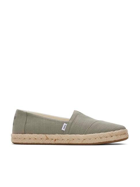 toms alp rope 2.0 women's olive espadrille shoes