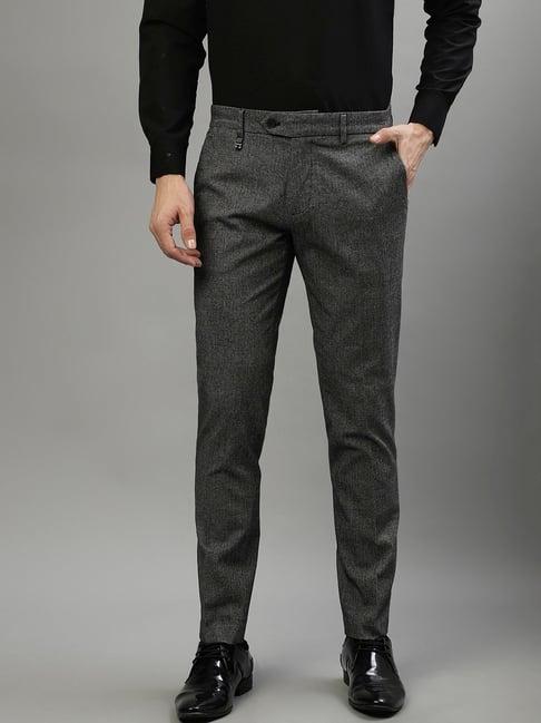 antony morato grey skinny fit texture trousers