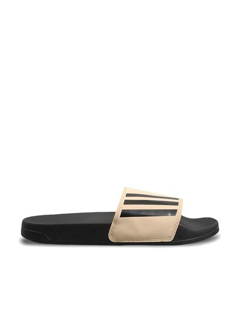 adidas men's swenn beige slides