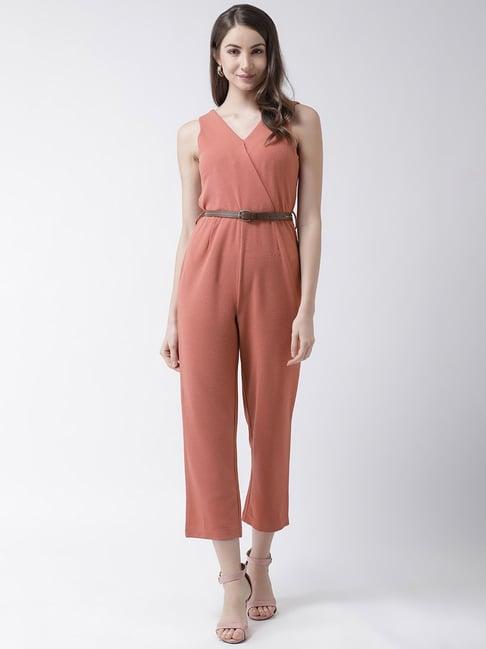 kassually pink midi jumpsuit