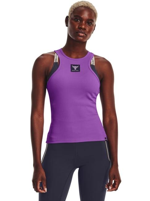 under armour purple regular fit tank top