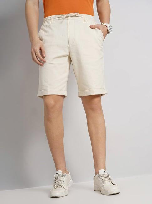 celio* off white loose fit shorts