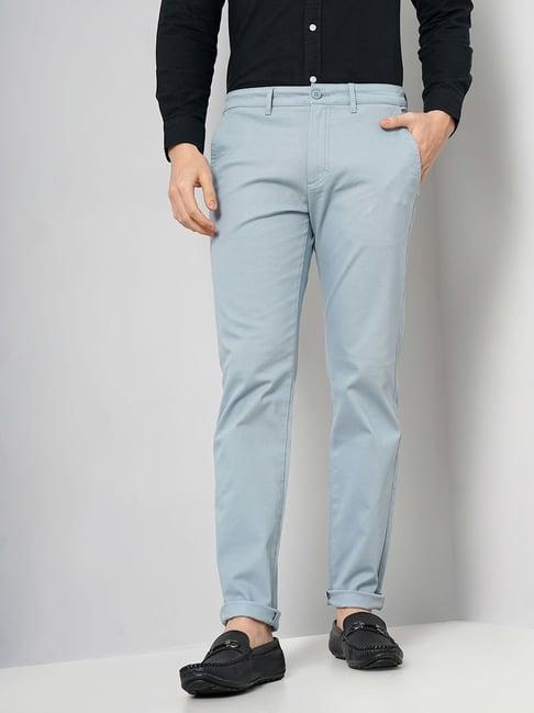 celio* sky blue slim fit chinos