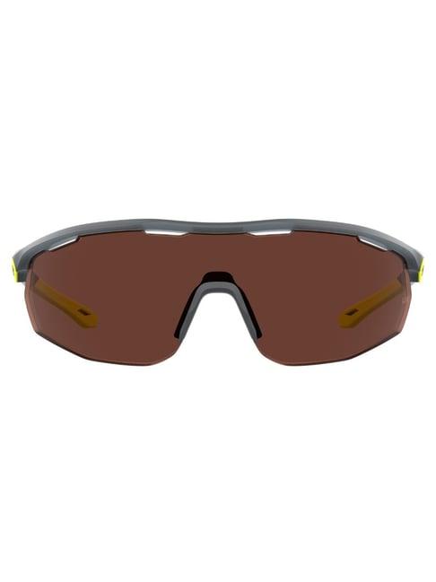 under armour brown uv protection wraparound sunglasses for men