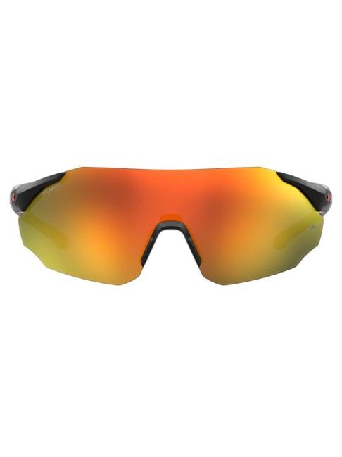 under armour orange uv protection wraparound sunglasses for men