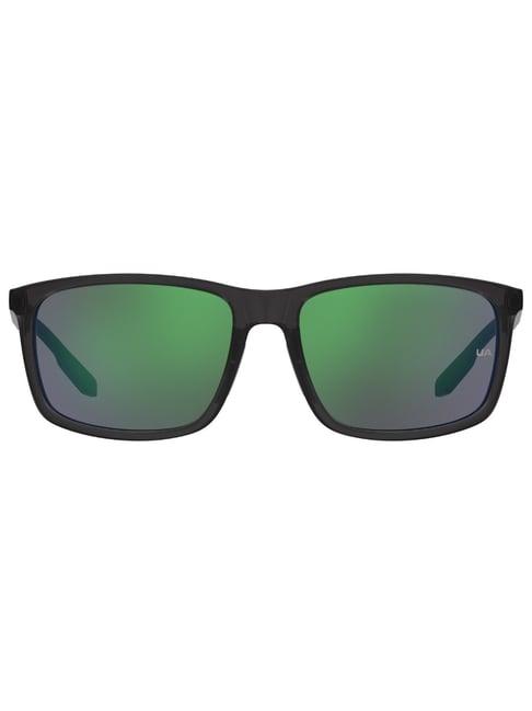 under armour green rectangular sunglasses for men