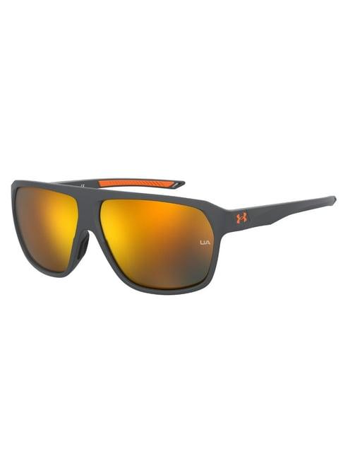 under armour orange uv protection rectangular unisex sunglasses