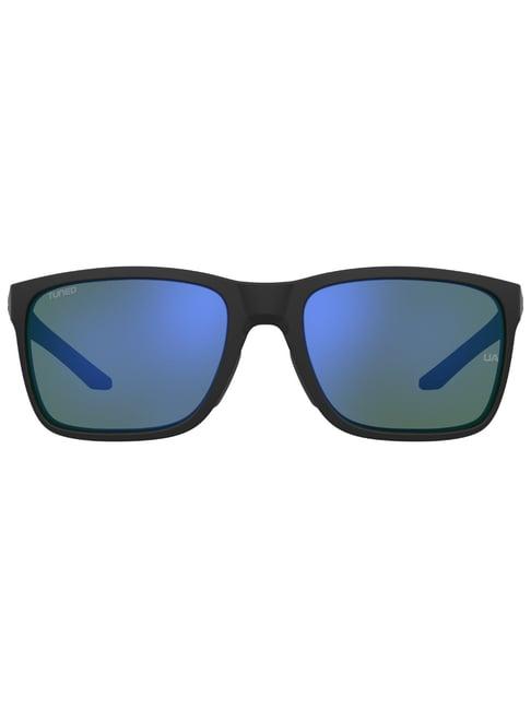 under armour green rectangular sunglasses for men