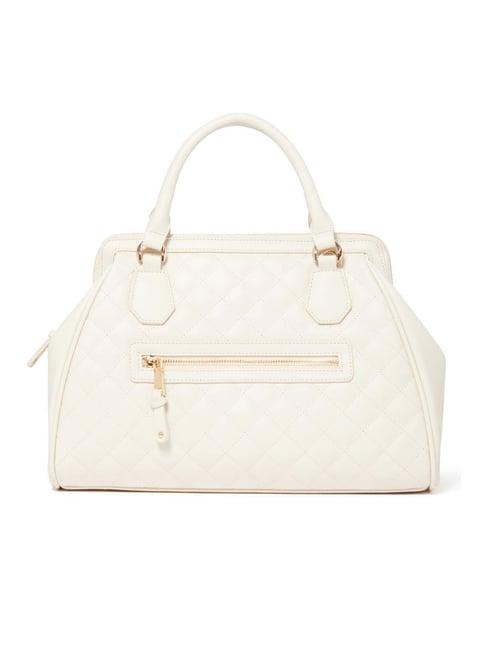 forever new signature grace ivory quilted medium handbag