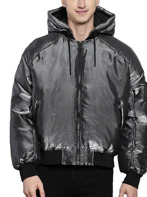 calvin klein liquid metal regular fit puffer jacket