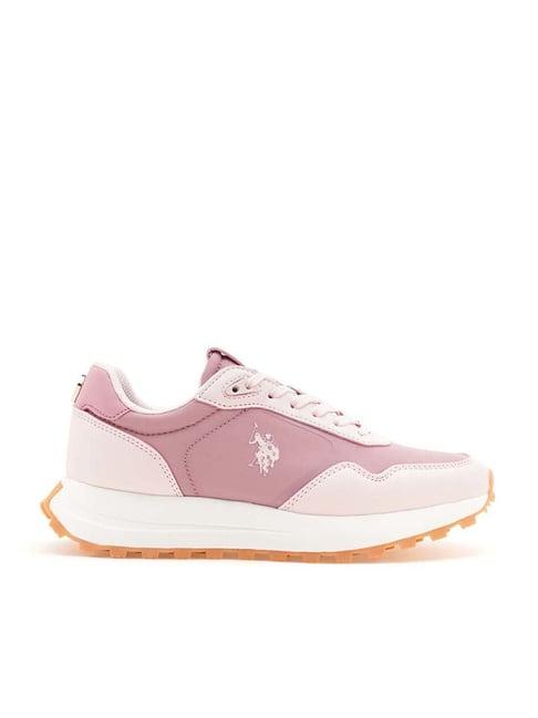 u.s. polo assn. women's pink running shoes