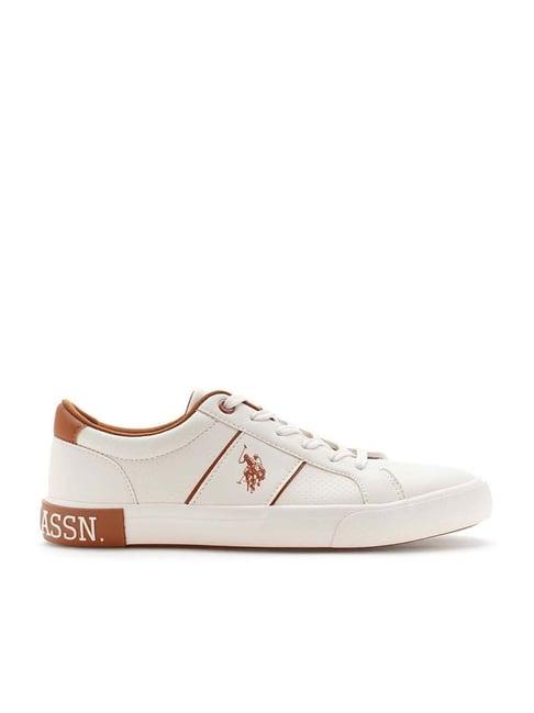 u.s. polo assn. women's off white sneakers