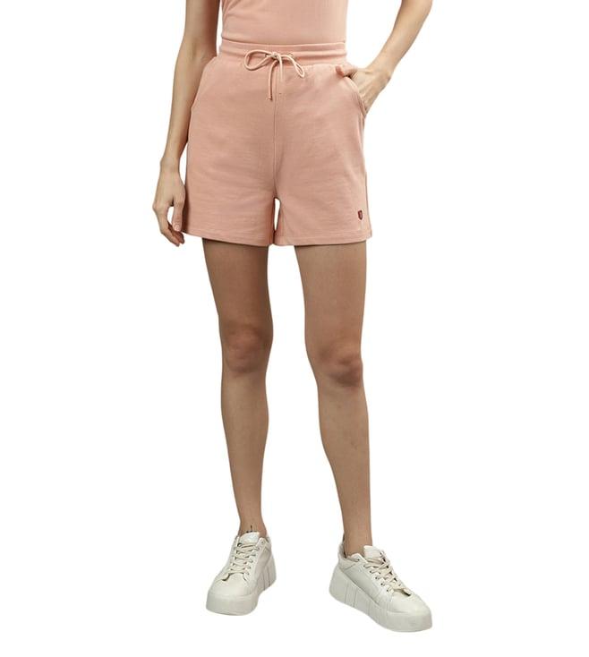 iconic pink regular fit shorts