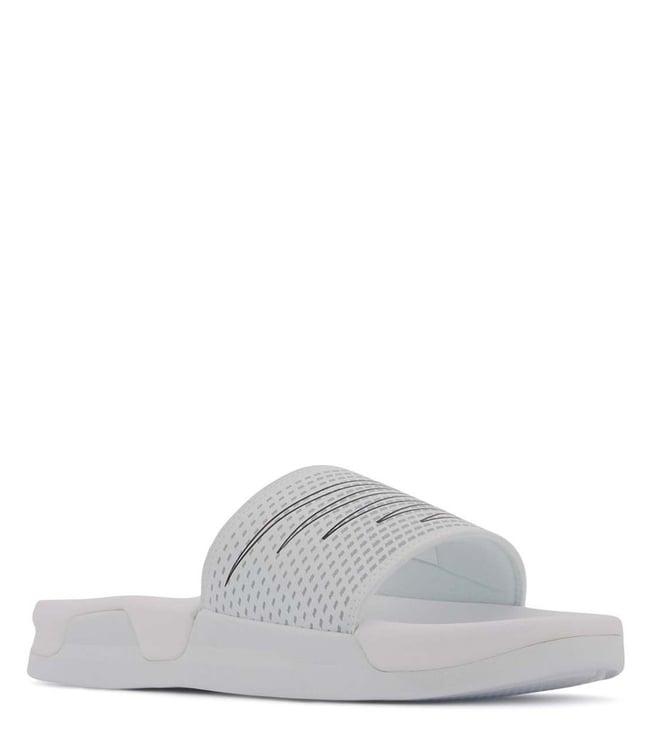 new balance men's swfslcw white slide sandals