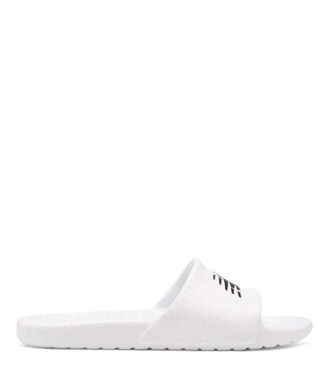 new balance men's suf100tw team white slide sandals