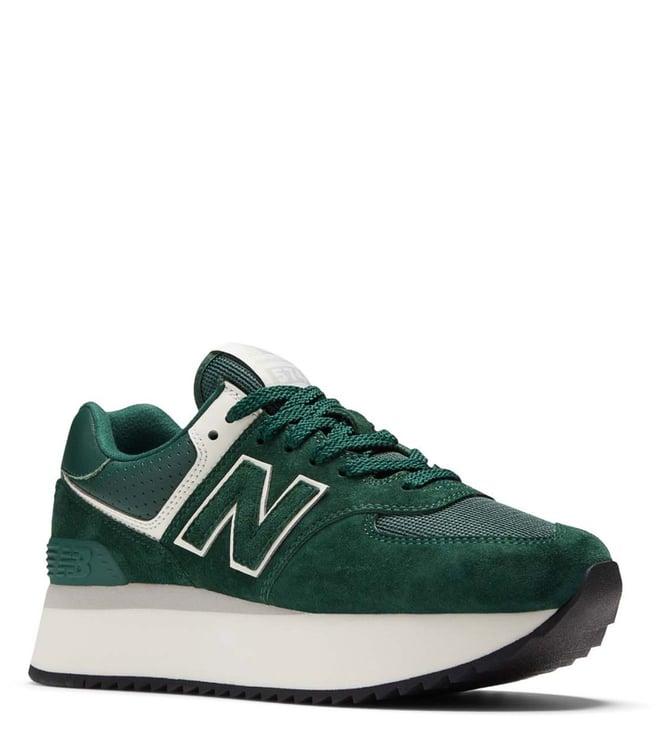 new balance women's wl574zag acidic green sneakers