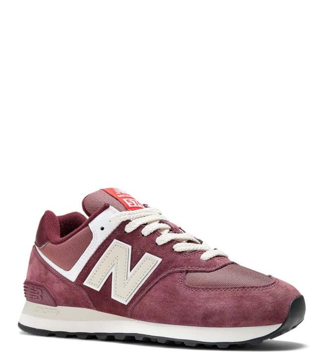 new balance unisex u574hmg maroon sneakers