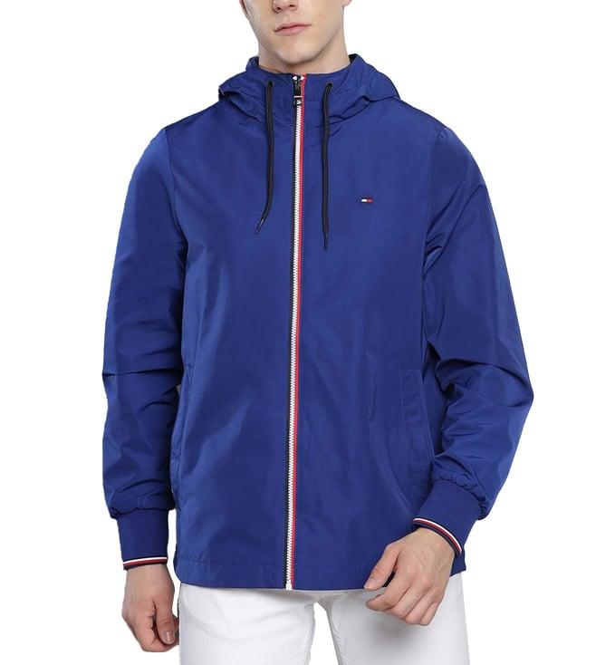 tommy hilfiger midnight blue regular fit casual jacket