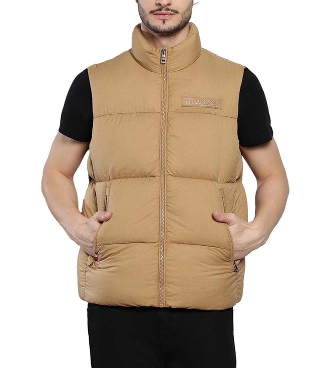 tommy hilfiger countryside khaki regular fit gilet jacket